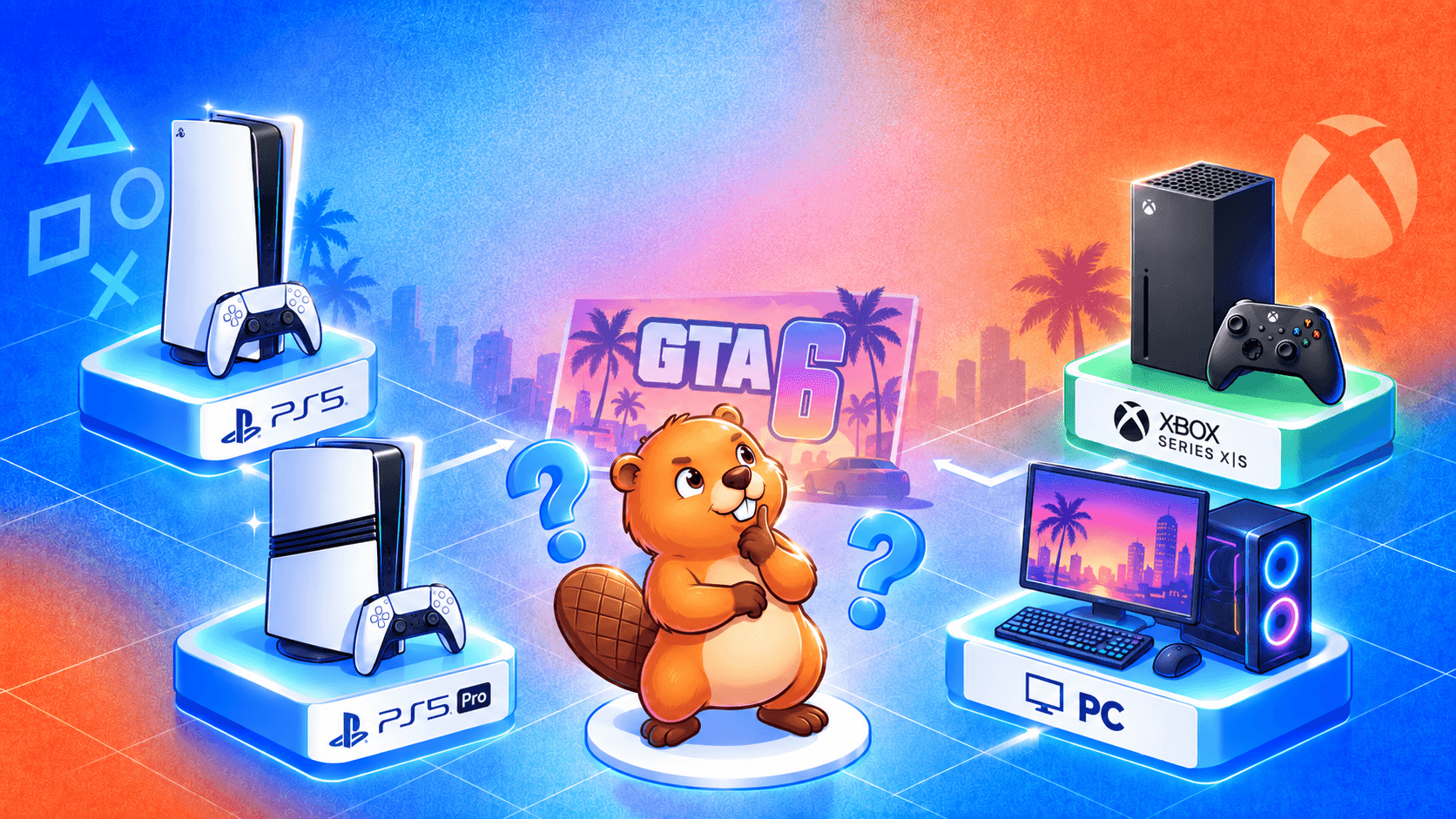 Где лучше играть в GTA 6: PS5, PS5 Pro, Xbox или ждать ПК?